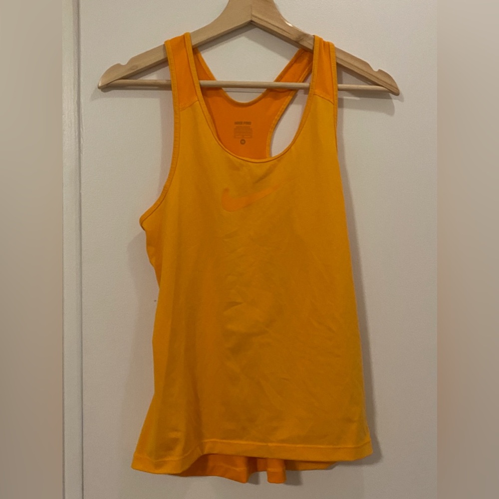 Nike Swoosh workout tank- Orange- Size Medium